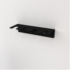 Держатель для хранения зубных щеток и насадок, монтаж без сверления, черный REXANT