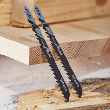 Пилка для электролобзика по дереву T111D 100 мм 6 зубьев на дюйм 6-60 мм (2 шт./уп.) Kranz