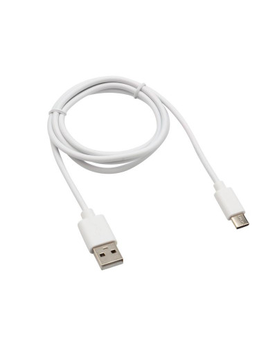 Кабель USB-A – Type-C, 2,1A, 1м, ПВХ, белый, REXANT