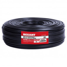 Кабель КВК-П-1,5+2x0,75 мм² (Cu/Cu) черный, 200 м, REXANT