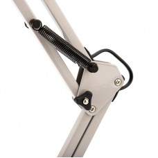 Светильник настольный REXANT Рубикон на металлической стойке с основанием, с цоколем Е27, 60 Вт, цвет лунный свет