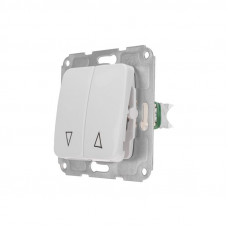 DEA Выключатель для жалюзи 2кл с/у 10А мех. Бел KRANZ