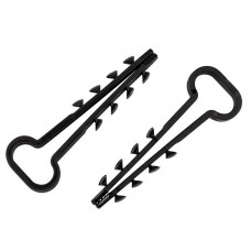 Дюбель-хомут 6-12мм, прямоугольный, черный (100 шт/уп) REXANT