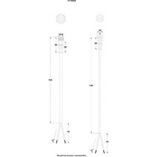 Соединительный кабель (2pin) герметичный (IP67) 2х0.35мм²  прозрачный  REXANT