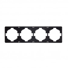 Рамка ROUND 4-постовая оникс KRANZ