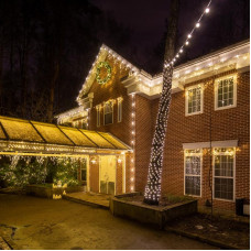 Гирлянда Belt-Light 2 жилы, 100м, шаг 40см, 225 патронов E27, IP65, белый провод NEON-NIGHT