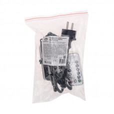 Контроллер с радиопультом для уличных гирлянд Сеть и Твинкл, черный NEON-NIGHT