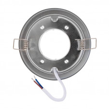 Светильник GX53 хром, термостойкое пластиковое кольцо в комплекте REXANT