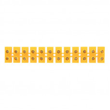 Клеммная винтовая колодка KВ-35 10-35, ток 80 A, полипропилен желтый REXANT (10 шт./уп.)