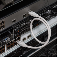 Шнур коммутационный, патч-корд, U/UTP RJ45-RJ45 CAT 5e, PVC, серый, 0,5м REXANT