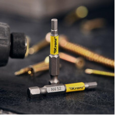 Бита шестигранная для шуруповерта HEX4х50 мм (2 шт./уп.) Kranz