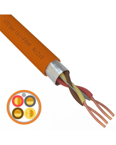 Кабель огнестойкий КПСЭнг(А)-FRHF 2x2x0,50мм², бухта 200м REXANT