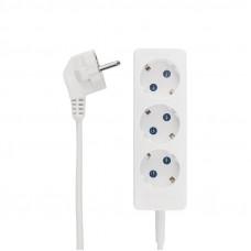 Удлинитель 3 гнезда, 3м, 3х0,75мм², с/з, белый PROconnect