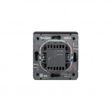 Выключатель ROUND 1 кл 10А с/у оникс KRANZ