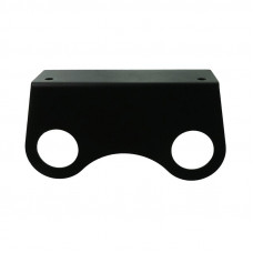 Держатель дозатора для жидкого мыла и шампуней на 2 флакона настенный, черный REXANT