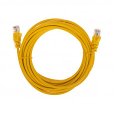 Патч-корд U/UTP, CAT 5e, RJ45-RJ45, 26AWG, LSZH, желтый, 5м REXANT