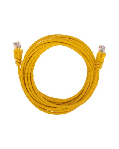 Патч-корд U/UTP, CAT 5e, RJ45-RJ45, 26AWG, LSZH, желтый, 5м REXANT