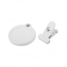 Лупа настольная 3D с подсветкой 30 SMD LED, подставка+прищепка, ø95мм, белая REXANT