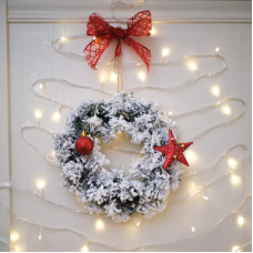 Заснеженный еловый венок NEON-NIGHT Ø 30 см, ПВХ