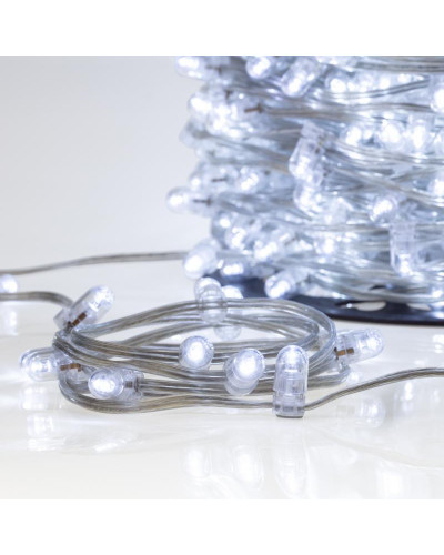Гирлянда LED Клип-лайт 12 V, прозрачный ПВХ, 150 мм, цвет диодов Белый Flashing (Белый)