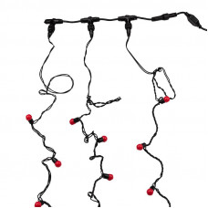 Гирлянда LED ClipLight - ШАРИКИ 24V, 3 нити по 20 м, цвет диодов Красный