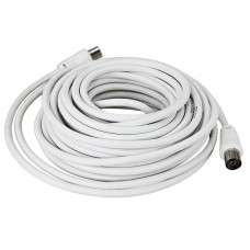 Шнур ТВ гнездо - ТВ штекер, 10м, белый REXANT
