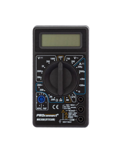 Портативный мультиметр M830B (DT830B) PROconnect