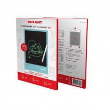 Электронный планшет для рисования 8,5 дюймов, голубой REXANT