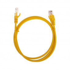 Патч-корд U/UTP, CAT 5e, RJ45-RJ45, 26AWG, LSZH, желтый, 1м REXANT