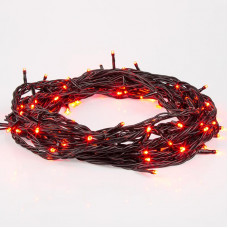 Гирлянда Нить управляемая 10м 100 LED РОЗОВЫЙ черный ПВХ IP65 свечение с динамикой 230В NEON-NIGHT