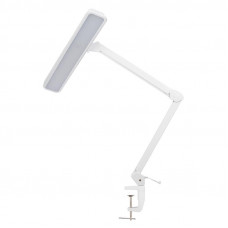 Лампа настольная бестеневая, струбцина, ECO light, 324 SMD LED, диммер, теплый/холодный свет, белая REXANT