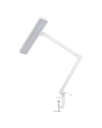 Лампа настольная бестеневая, струбцина, ECO light, 324 SMD LED, диммер, теплый/холодный свет, белая REXANT