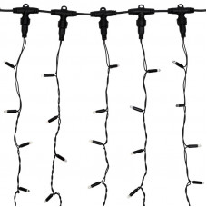 Гирлянда светодиодная Занавес 2х6м 768 LED БЕЛЫЙ черный ПВХ IP65 постоянное свечение 230В нужен блок 303-500 NEON-NIGHT