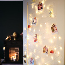 Гирлянда Твинкл-Лайт 20 м, прозрачный ПВХ, 160 LED, цвет теплый белый