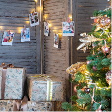 Деревянные прищепки Елочки 14,5x4,5x1,6 cм, 6 шт, розовые NEON-NIGHT