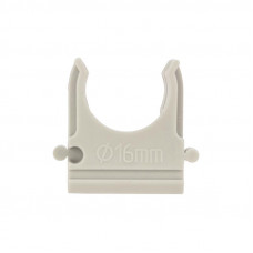 Крепеж-клипса для трубы ø16мм серая (10 шт/уп) REXANT