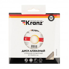 Диск алмазный отрезной сегментный 125x22,2x1,8x10мм KRANZ