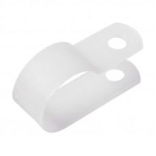 Скоба под винт 16мм, белая (50 шт/уп) REXANT