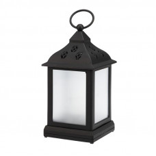 Декоративный фонарь 11х11х22,5 см, черный корпус, цвет свечения RGB с эффектом мерцания NEON-NIGHT