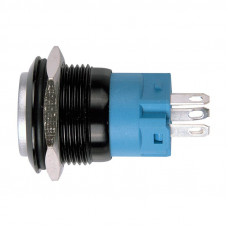 Кнопка  антивандальная Ø19 Фикс 12В (2с) ON-OFF зеленая (Противотуманки)  REXANT