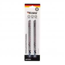 Пилка для электролобзика по дереву T301DL 132 мм 6 зубьев на дюйм 6-85 мм (2 шт./уп.) Kranz